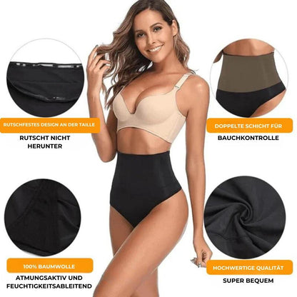 SlimCurve - Nahtloser hoher Taillenslip für einen straffen Bauch