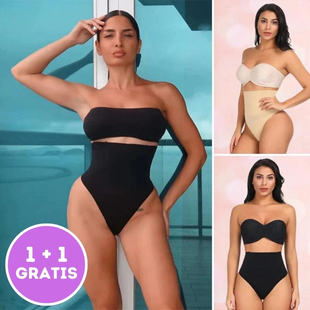 SlimCurve - Nahtloser hoher Taillenslip für einen straffen Bauch